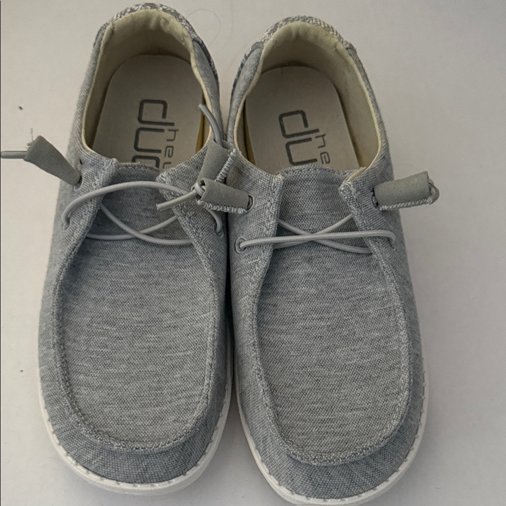 Never Worn Light Gray Hey Dudes